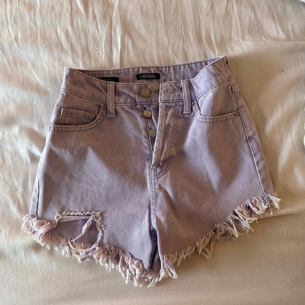 Lavender Mom Shorts